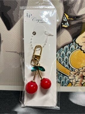 NEW 🍒 Cherry Bag Charm Keychain